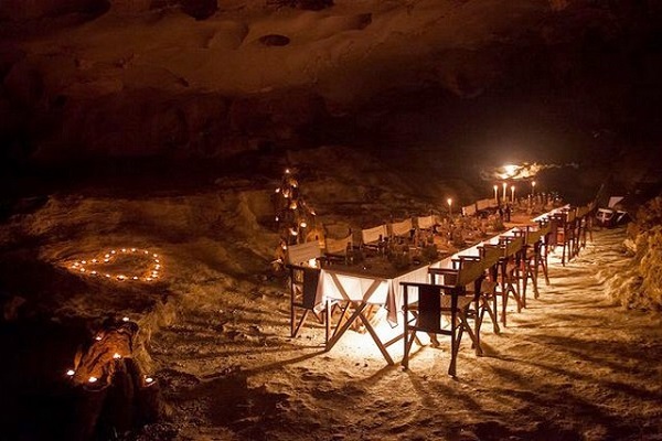 diner en grotte de Thien Canh son